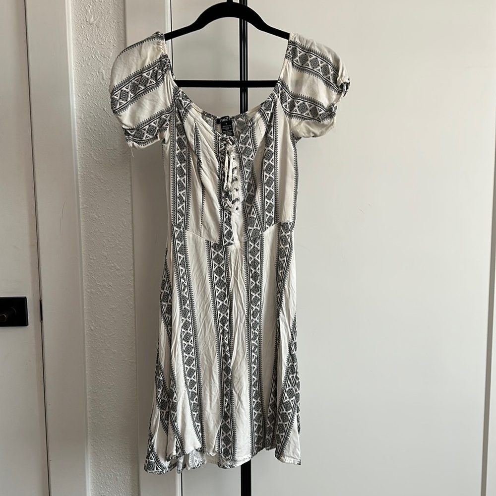 White and Black Summer Dress